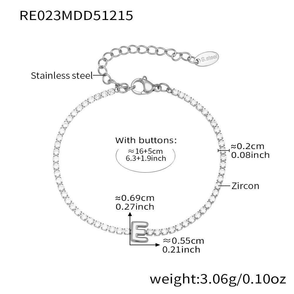 Zirkon-Armband mit 26 Buchstaben für Damen – Bild 3 | LuxeStyle