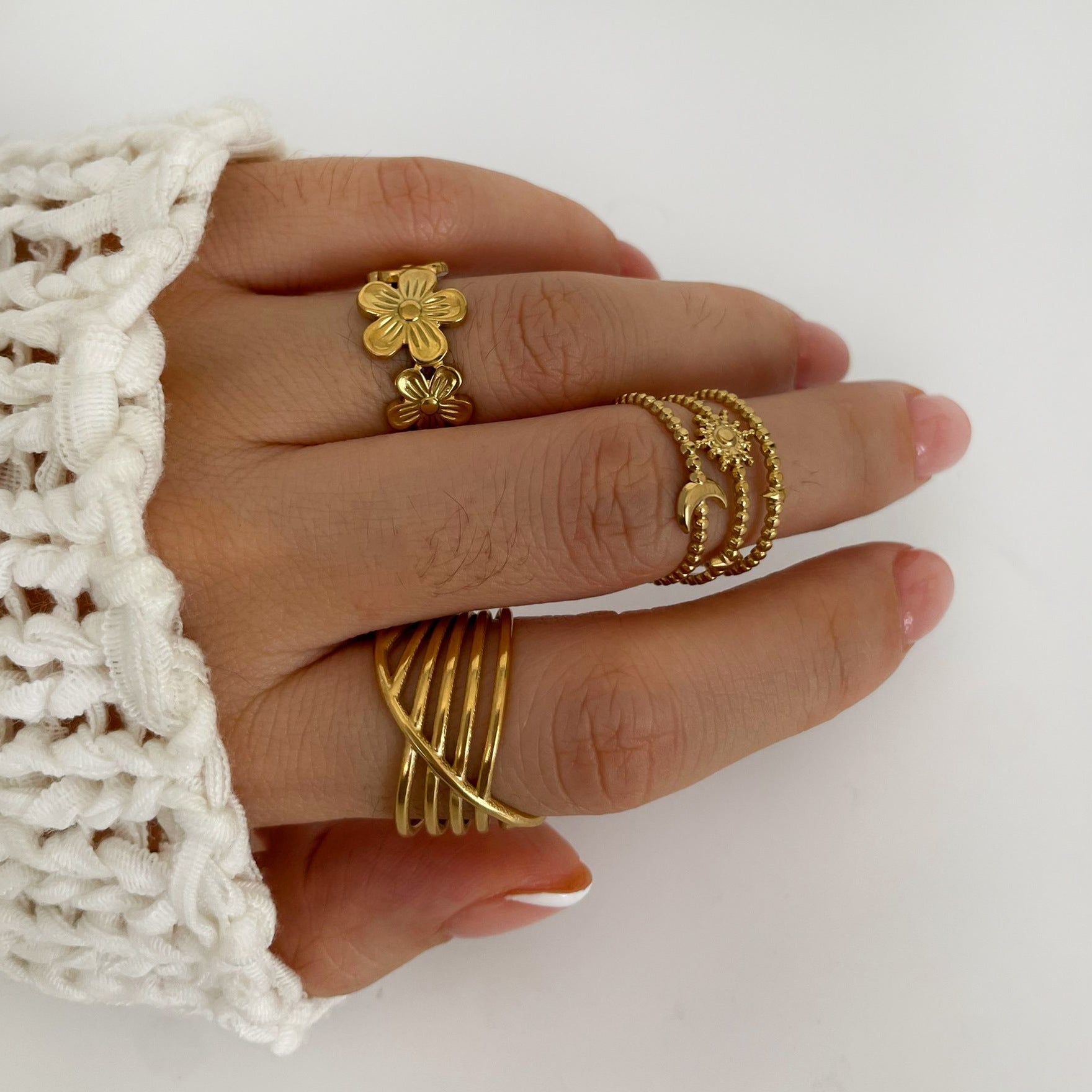 Wasserdichtes Ring-Set für Damen (6-teilig)