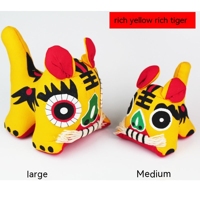 Handgefertigter Stoff-Tiger