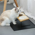Keramik-Wassernapf für Katzen mit Bambusgestell | LuxeStyle