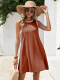 Tank Dress mit U-Ausschnitt & Farbblock-Design