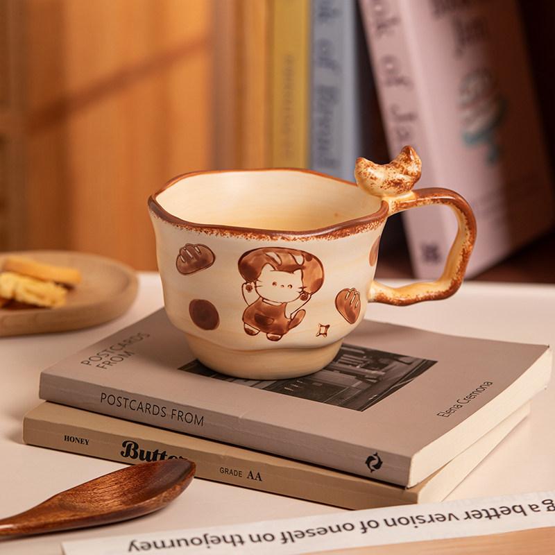 Keramikbecher mit Cartoon-Katzenmotiv – Bild 5 | LuxeStyle