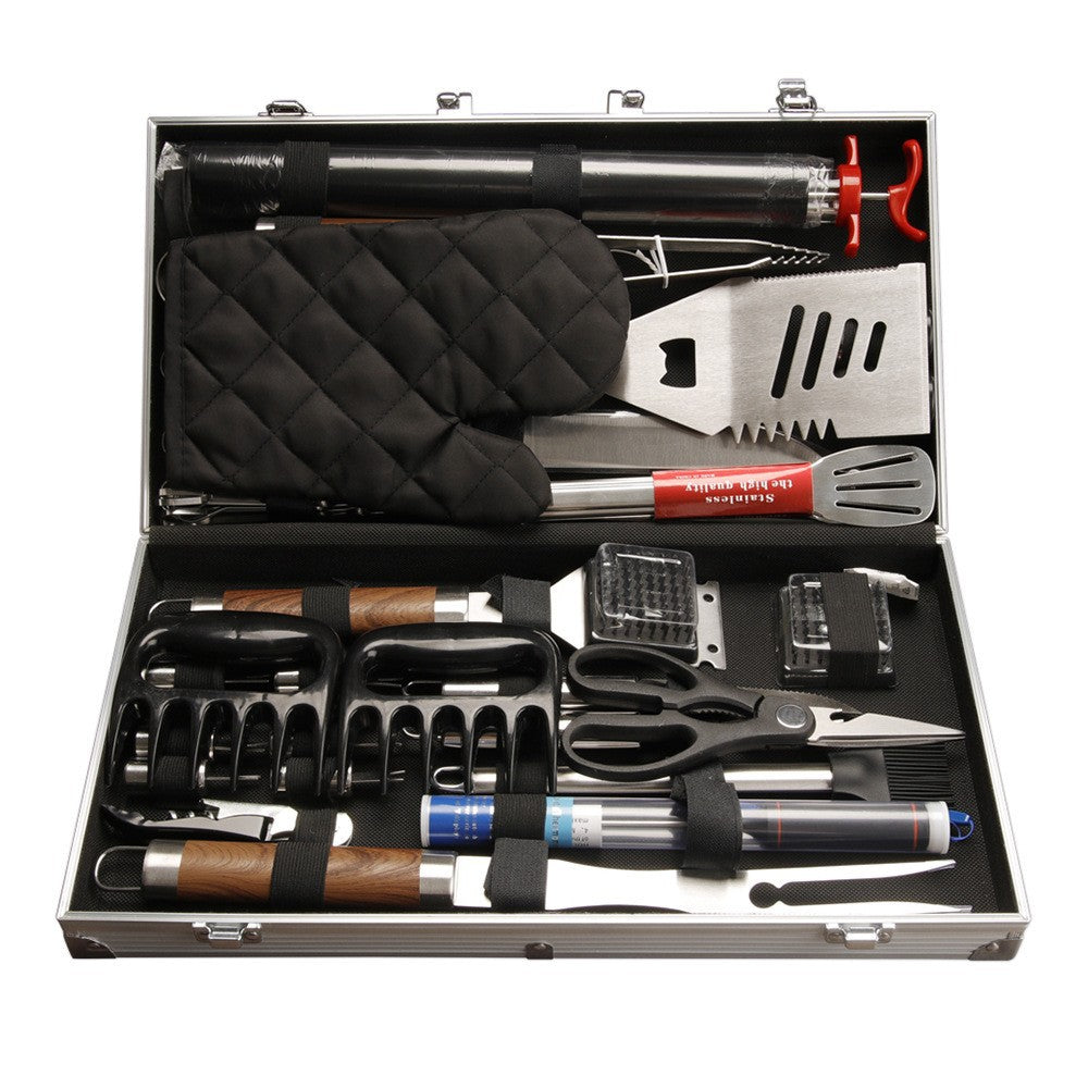 38‑Stück BBQ‑Werkzeug‑Set mit Holzgriff – Bild 3 | LuxeStyle