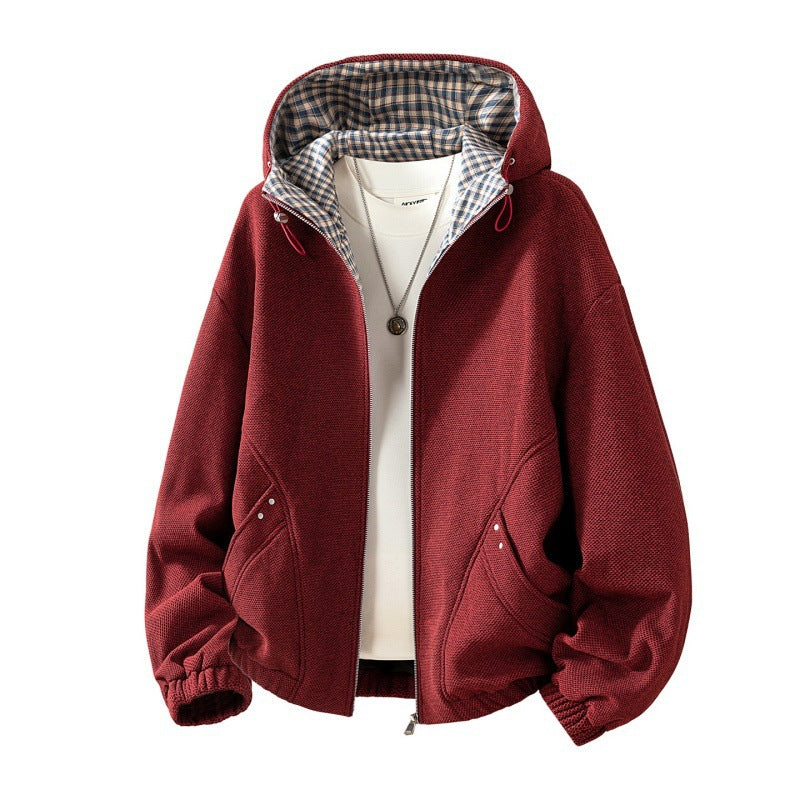 Herren-Kapuzenjacke aus Polyester – Bild 2 | LuxeStyle