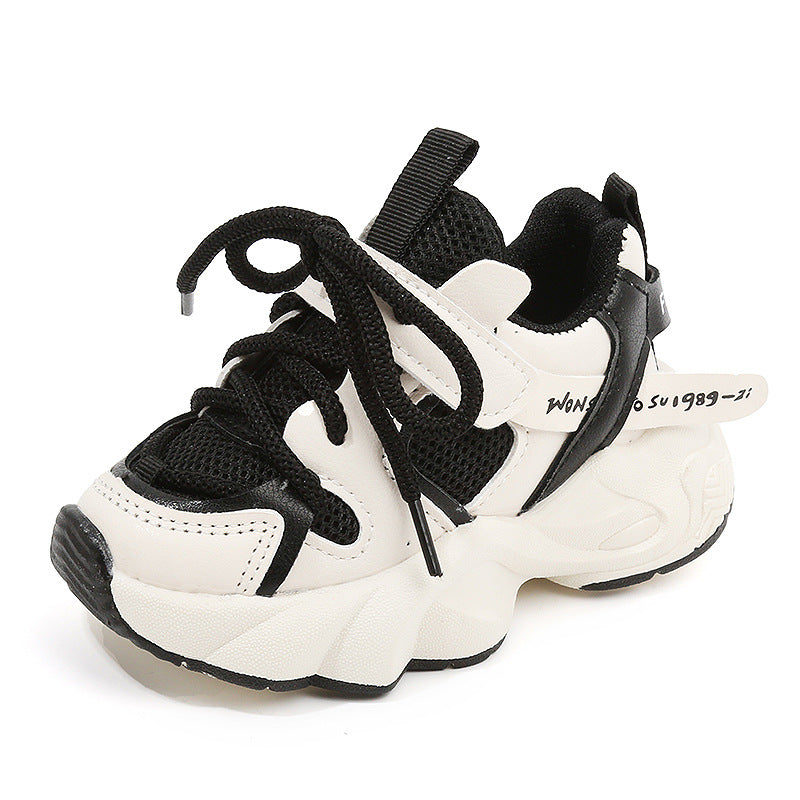 Weiche Sneakers für Kinder – Schwarz, Rosa, Khaki