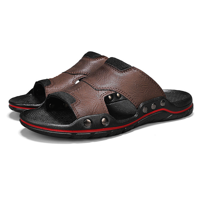 Rutschfeste Deodorant Sandalen aus Leder