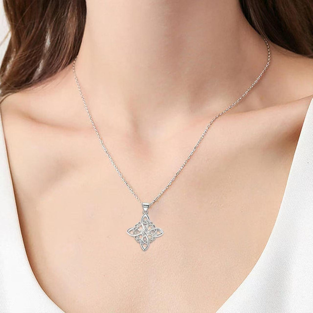 Keltischer Knoten Anhänger aus 925 Sterling Silber