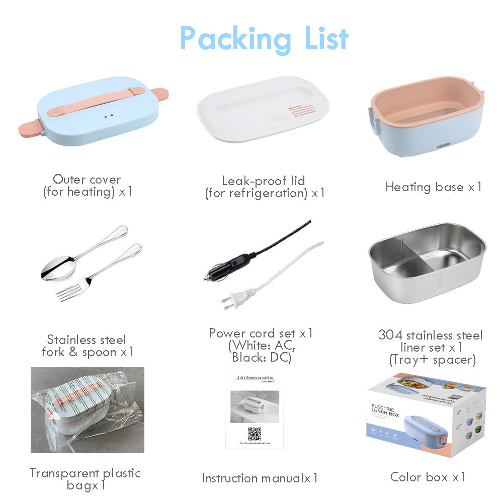 Elektrische Lunchbox mit Edelstahl-Liner – Bild 3 | LuxeStyle