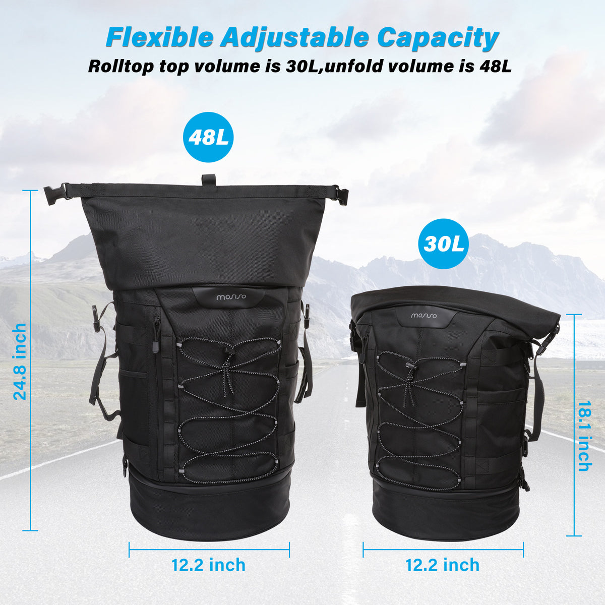 Rucksack für Motorradrucksack mit grosser Kapazität – Bild 5 | LuxeStyle