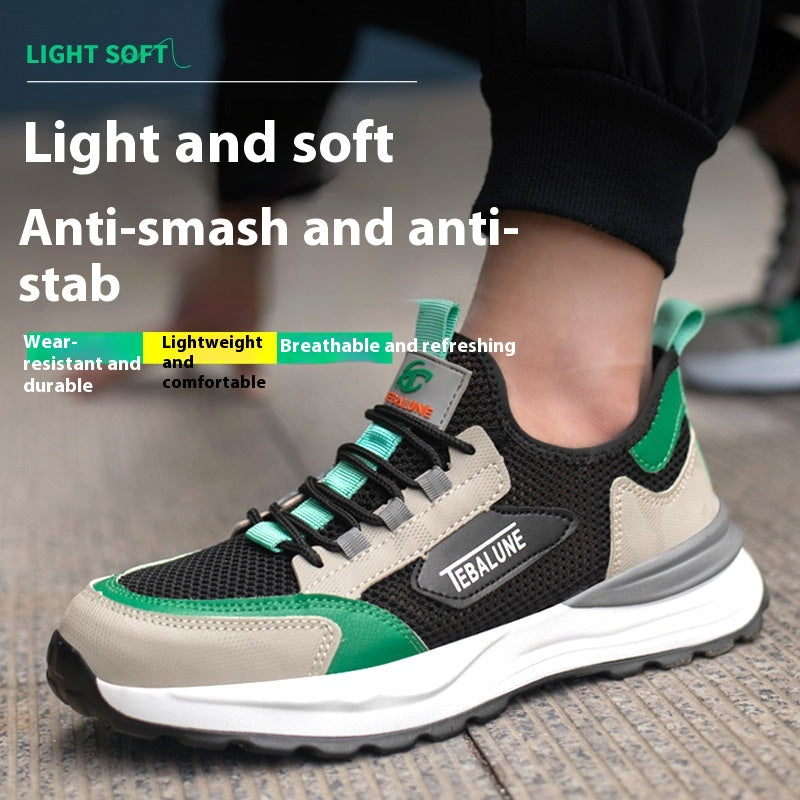 Leichte atmungsaktive Schuhe mit Stahlkappe