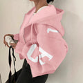 Freizeit-Sweatshirt mit Print und Reissverschluss