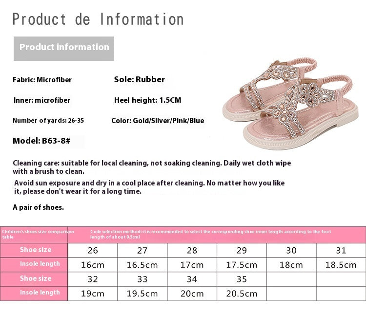 Bohemian Strass-Sandalen für Mädchen – Bild 15 | LuxeStyle