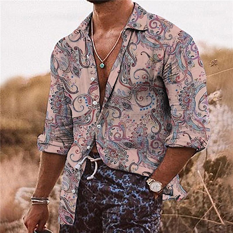 Boho-Blumen-Shirt mit 3D-Print – Bild 3 | LuxeStyle