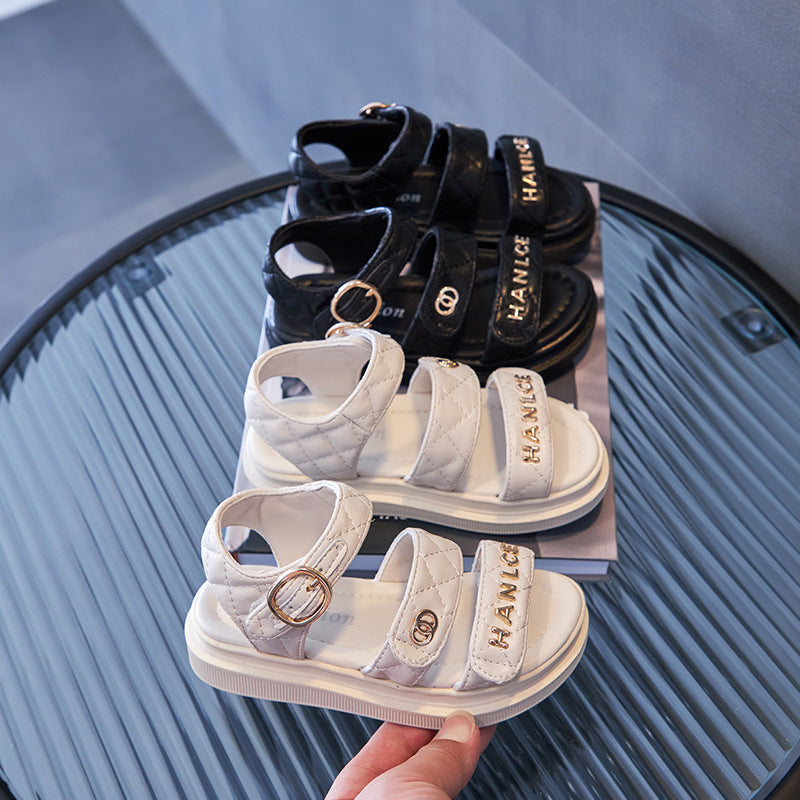 Mädchen Sandalen mit weicher Sohle und Buchstaben – Bild 3 | LuxeStyle
