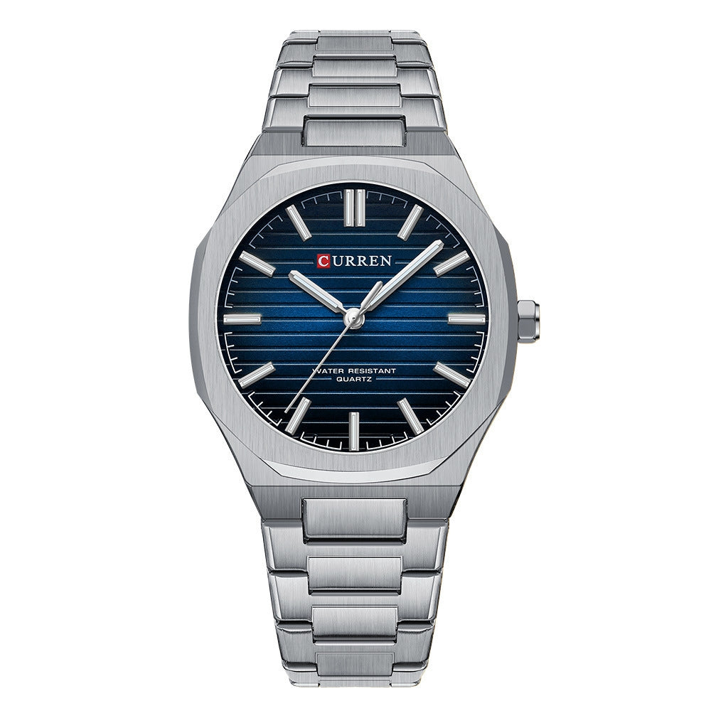 Männliche Stahl-Armbanduhr