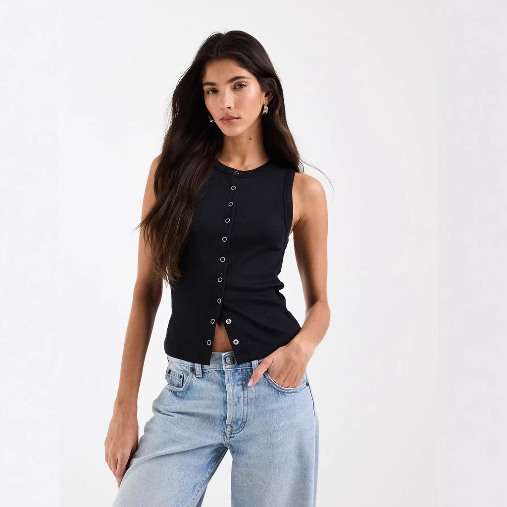 Gestricktes Slim-Fit Tanktop