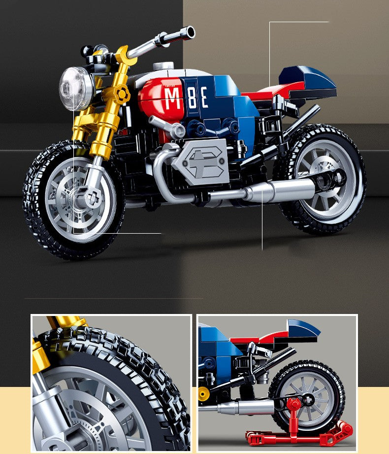 Bausteine Motorrad Stadt-Serie | LuxeStyle