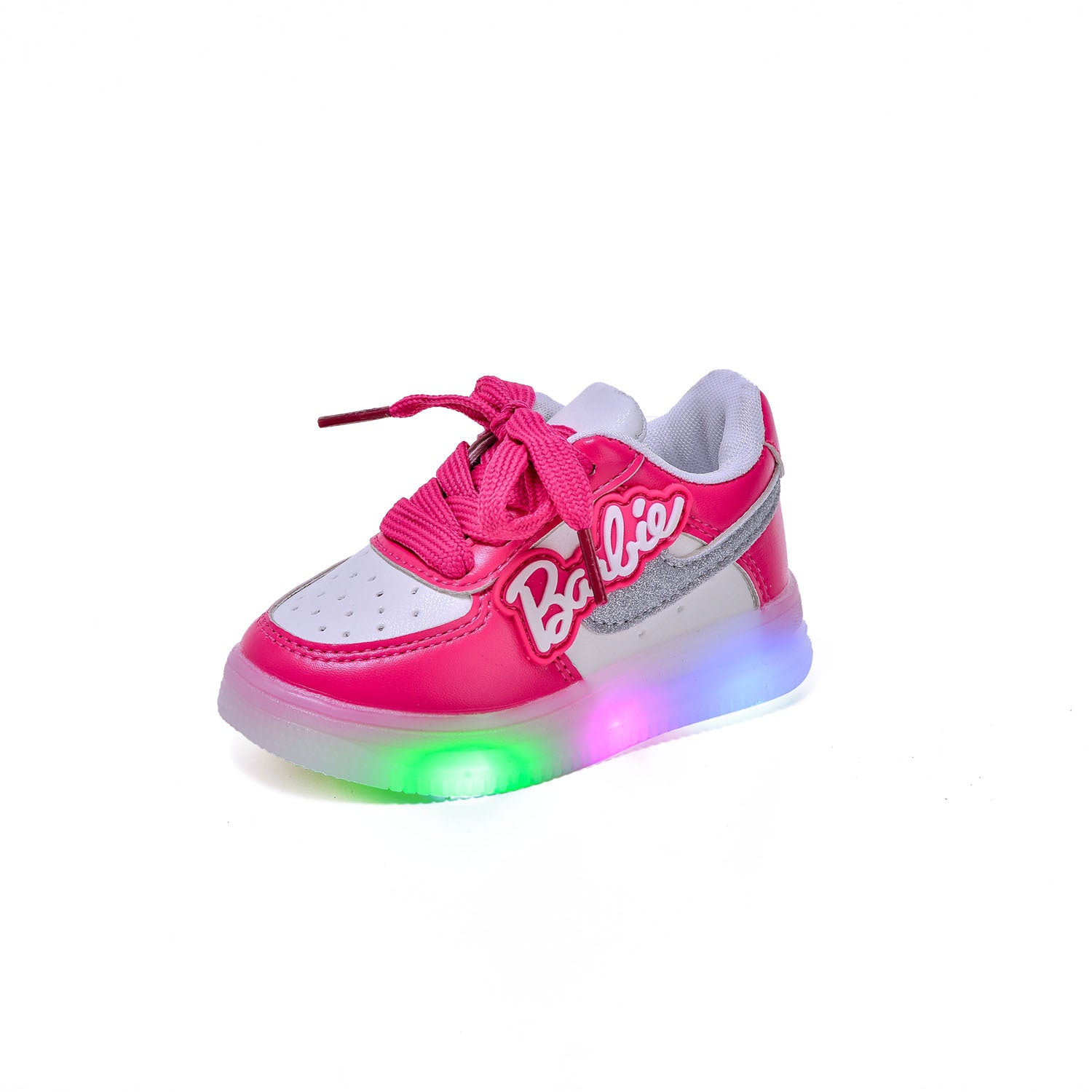 Leuchtende Buchstaben-Schuhe
