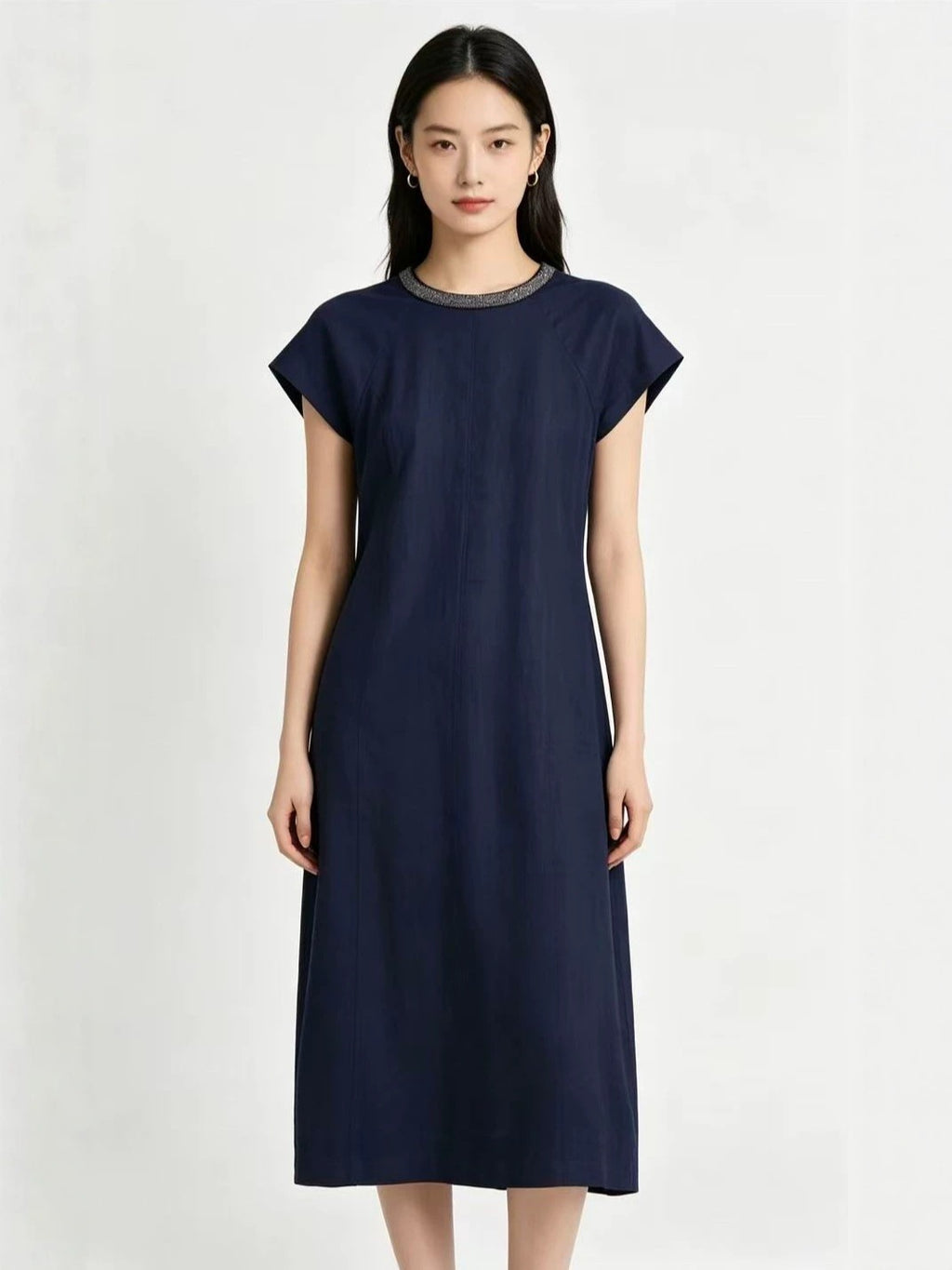 Elegantes A-Linien Kleid mit Taillengürtel