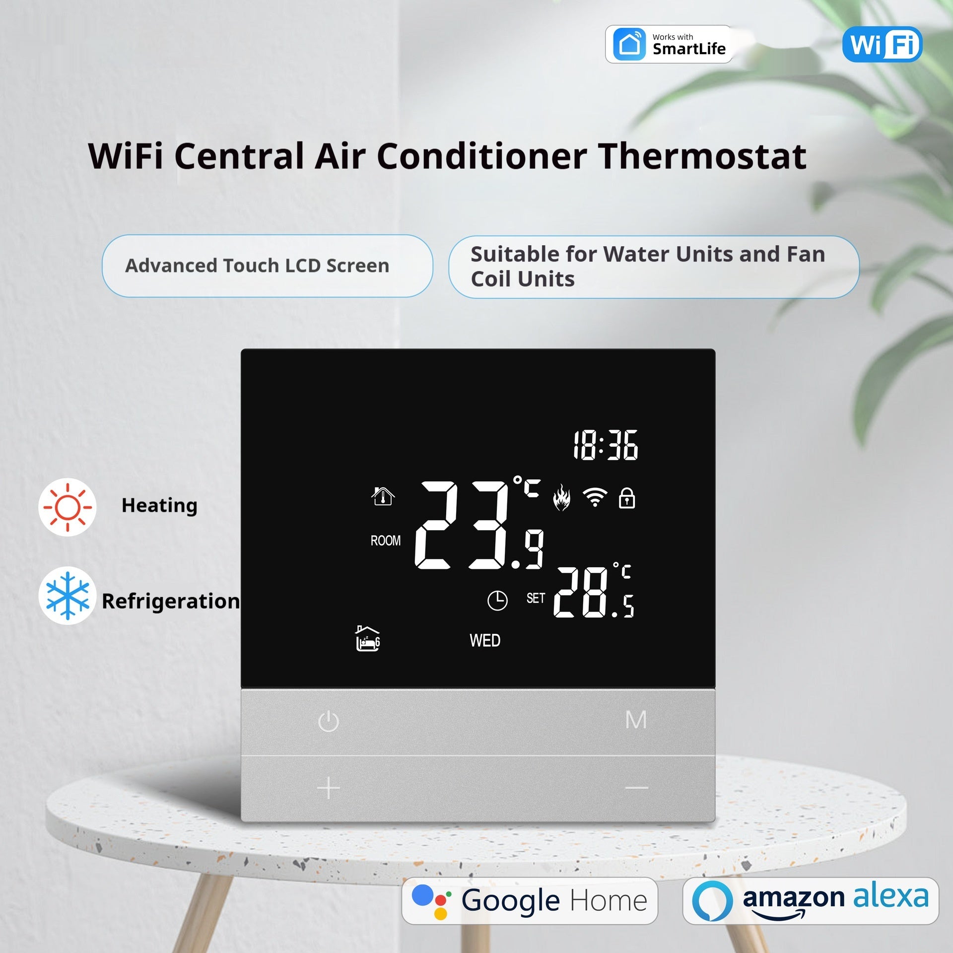 Berührungsempfindliches LCD-Thermostat