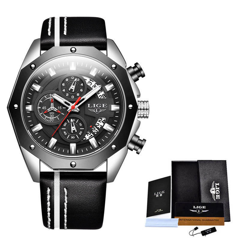 Sportliche Herren-Quarzuhr mit Chronograph