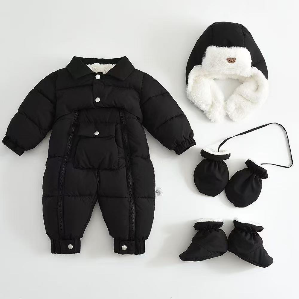 Baumwollgefütterter Strampler für Babys – Bild 3 | LuxeStyle
