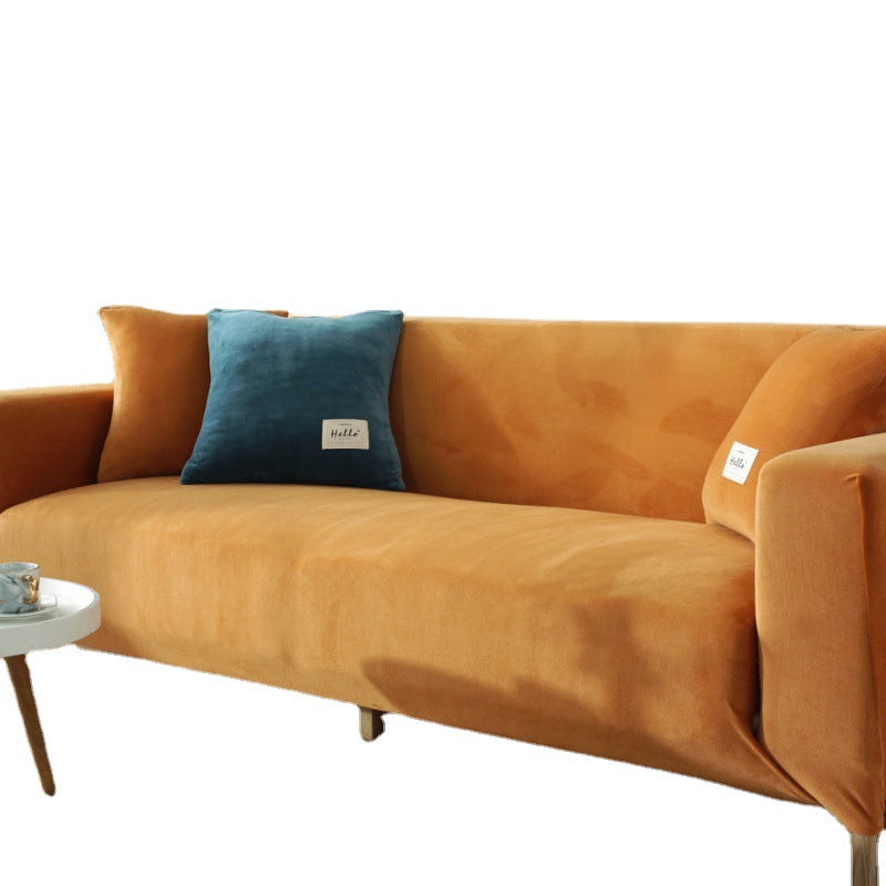 Elastischer Sofaüberzug aus Flanell