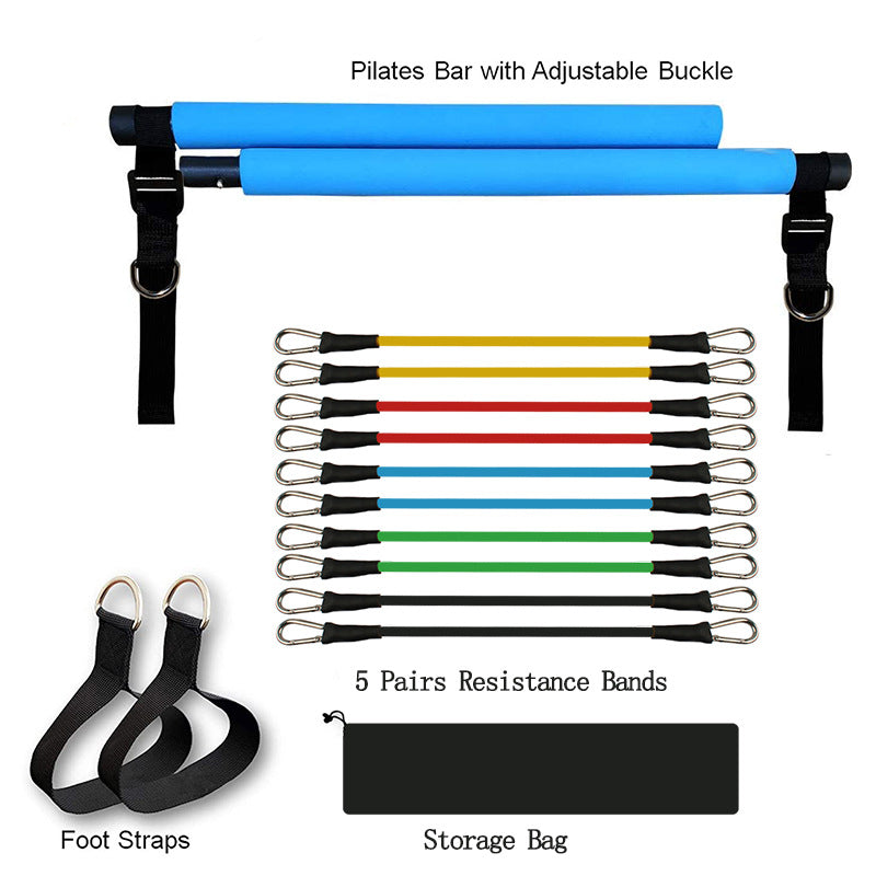 Fitness Yoga Pilates Bar – Tragbares Widerstandsband