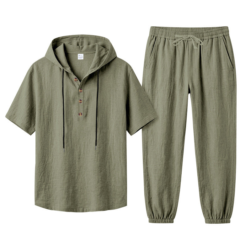 Ensemble pour hommes «Costa» · T-shirt à capuche + Jogger
