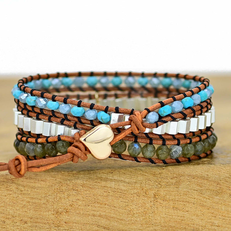 Naturstein- und Lederarmband – Bild 4 | LuxeStyle