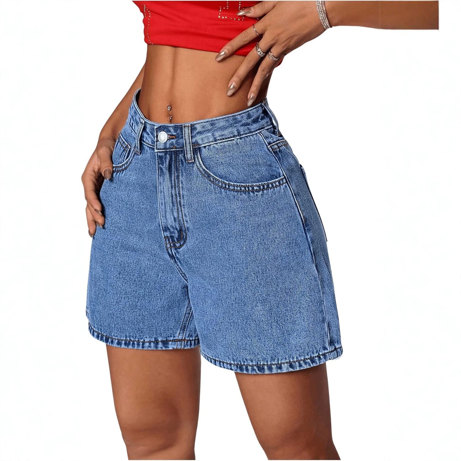 Stylishe Slim-Fit Denim Shorts für Damen