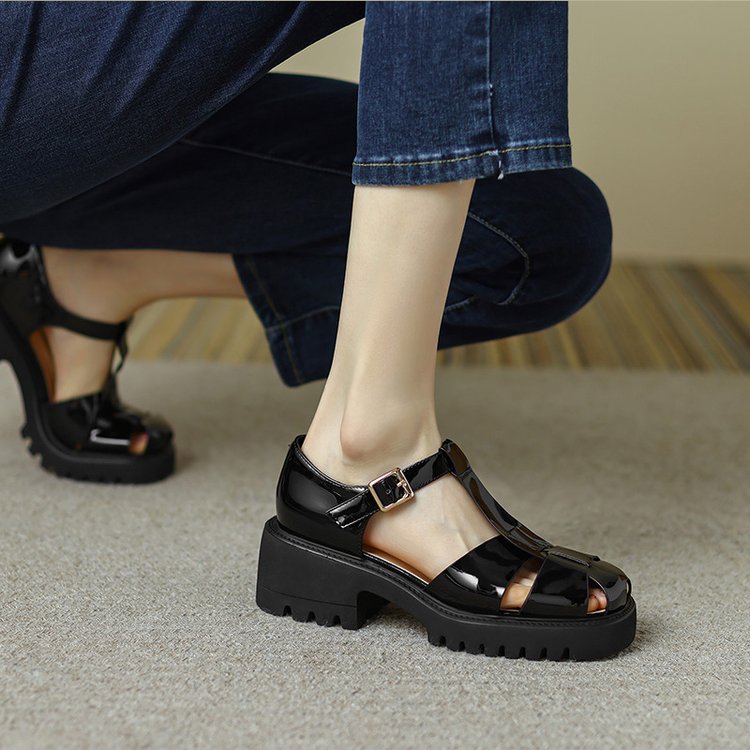Ankle-Strap Schnallen-Schuhe | LuxeStyle