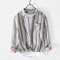 Linen-Stripes Hemd für Männer – Bild 1 | LuxeStyle