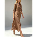 Langes Leinenkleid im lockeren Schnitt – Bild 10 | LuxeStyle