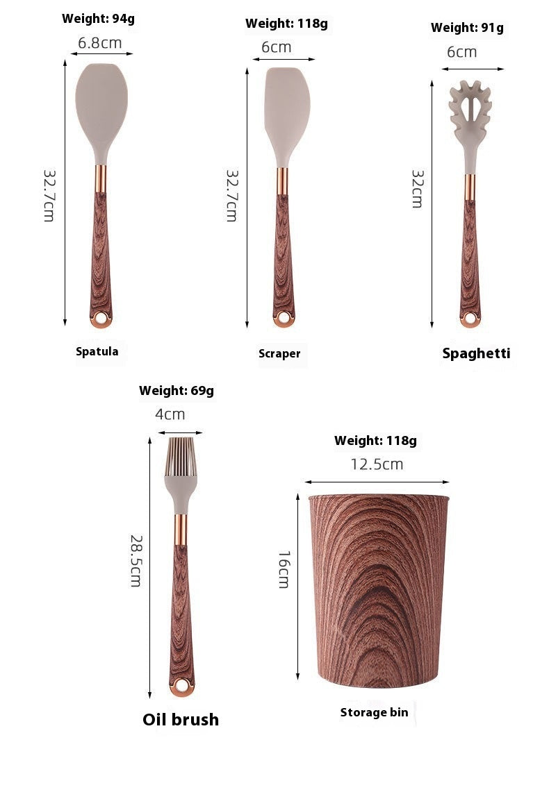 11-teiliges Silikon-Küchenhelfer-Set, Gold