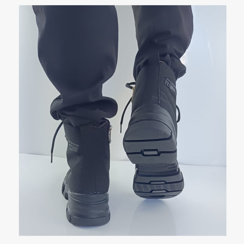 Herren-Stiefel mit Schnürung und dicker Sohle – Bild 6 | LuxeStyle