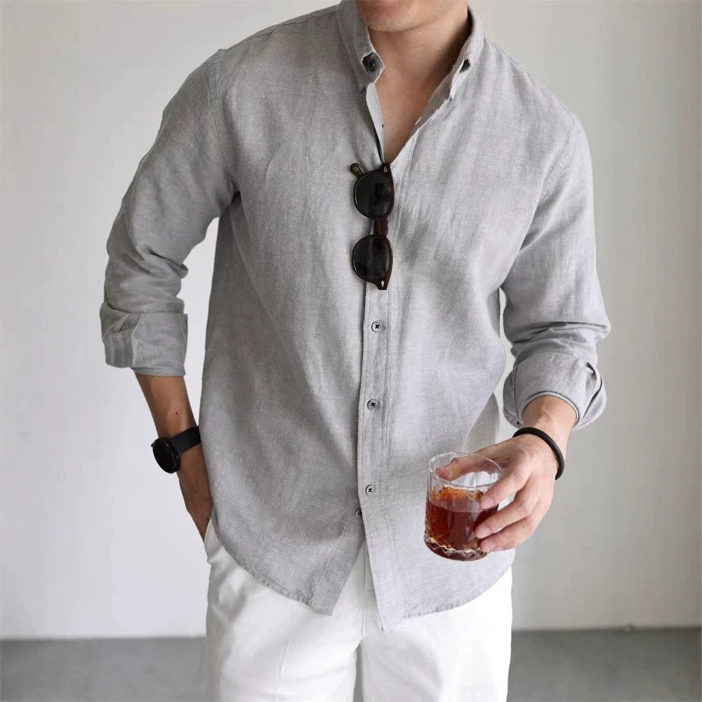 Herren Langarmhemd