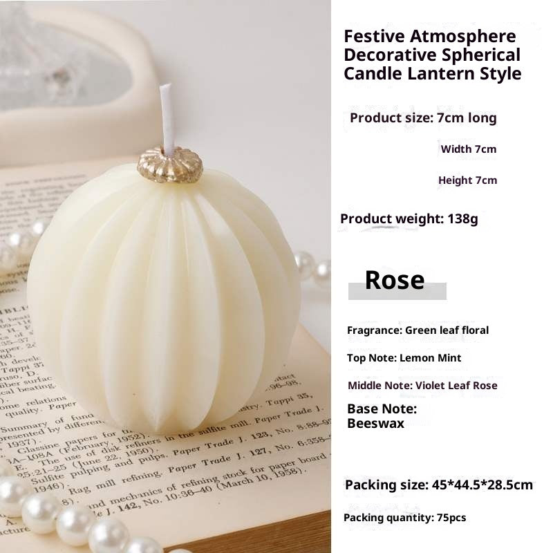 Kugelförmige Aromakerze für festliche Dekoration – Bild 7 | LuxeStyle