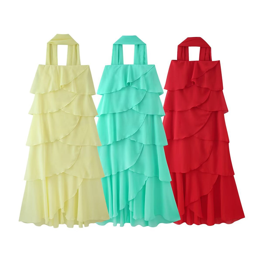 Elegantes Rüschenkleid