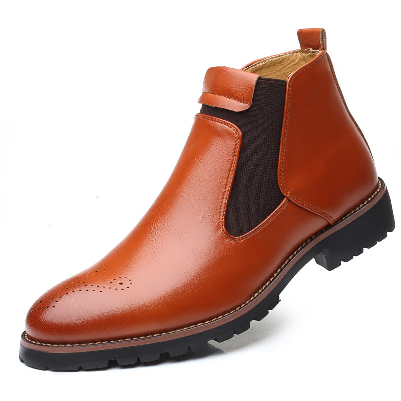 Herren High-top Slip-on Martin Boots