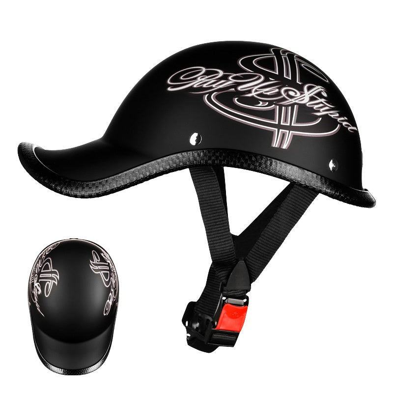 Retro-Halbschalenhelm für E-Motorräder