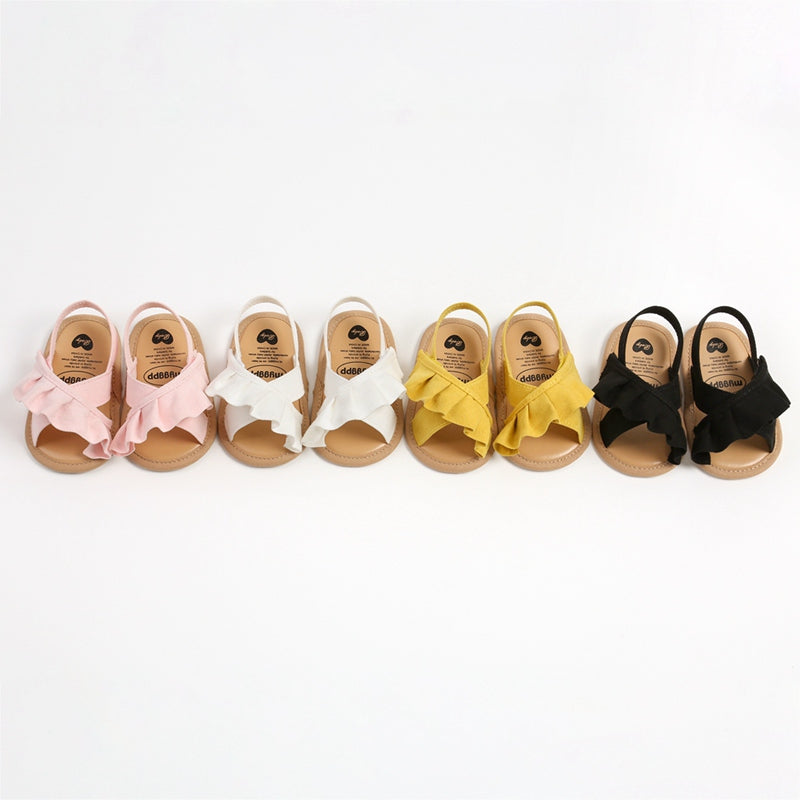 Baby Mädchen Sandalen mit Rüschen – Bild 4 | LuxeStyle