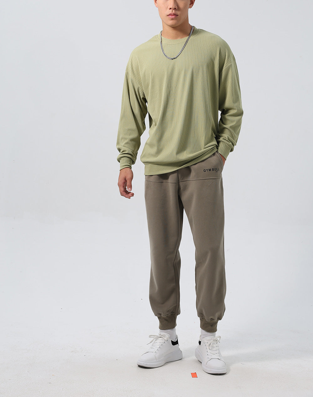Gestreifter Jacquard-Hoodie mit entspannter Passform – Bild 8 | LuxeStyle