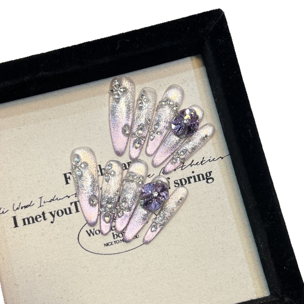 Purple Phantom Zircon Strass-Nagelsticker – Bild 2 | LuxeStyle