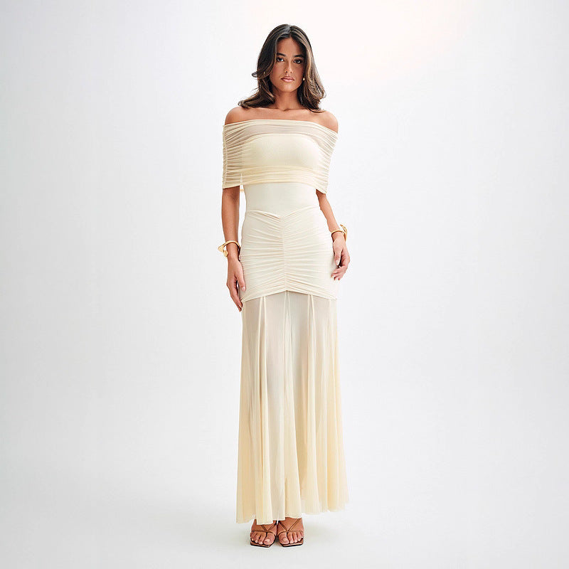 Elegantes Patchwork-Kleid