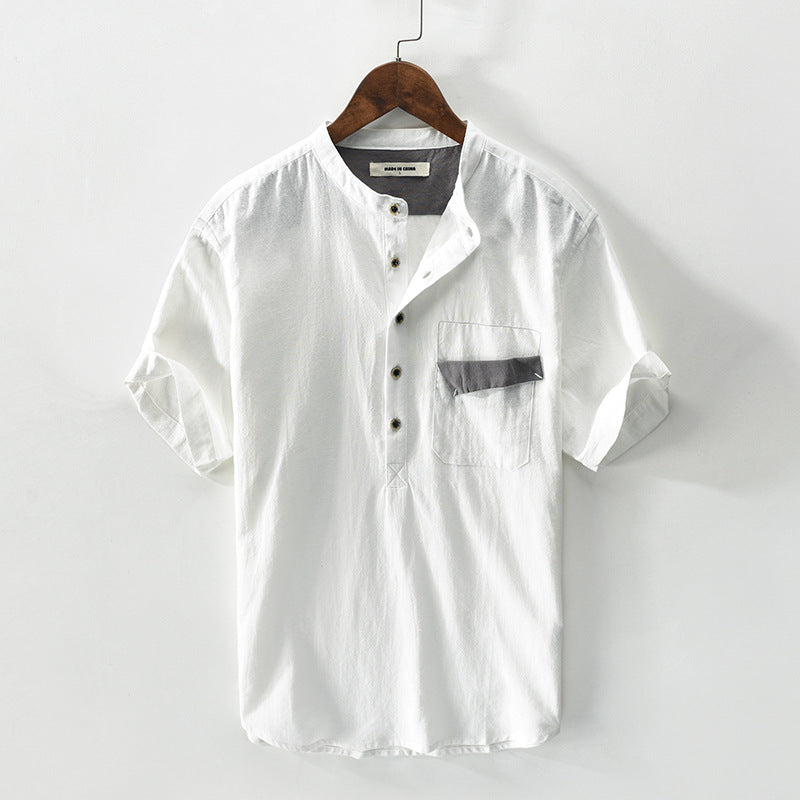 Leinen Pullover-Shirt für Herren – Bild 7 | LuxeStyle