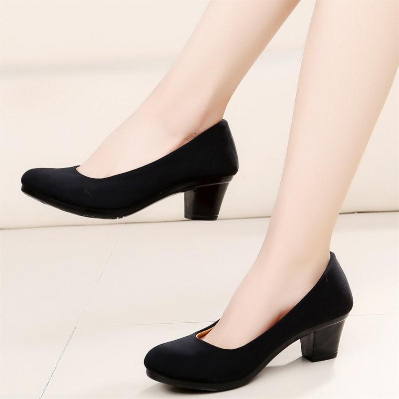 Stoffschuhe Damen – Schwarz, Atmungsaktiv – Bild 2 | LuxeStyle