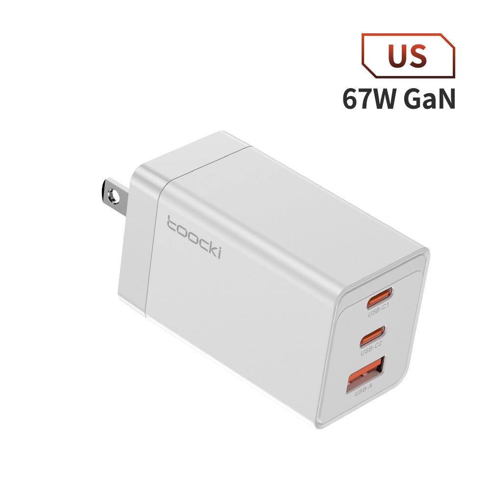67W GaN 3-Port Schnellladegerät