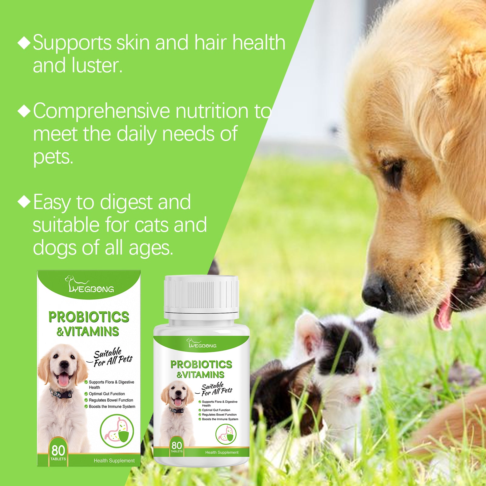 Probiotika-Tabletten für Hunde & Katzen