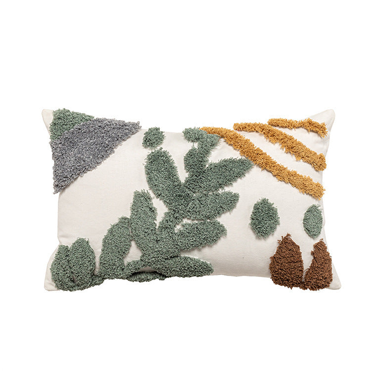 Boho Kissenbezug mit Quasten für Sofa oder Bett